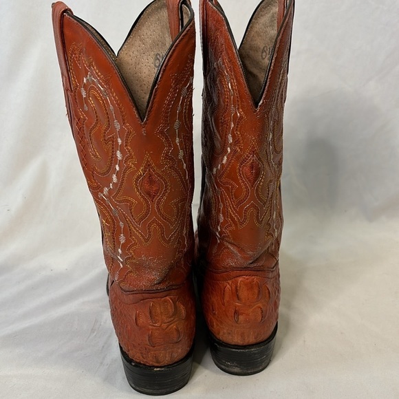 Crocodile Boots Men 6.5 Western Brown - Picture 4 of 8